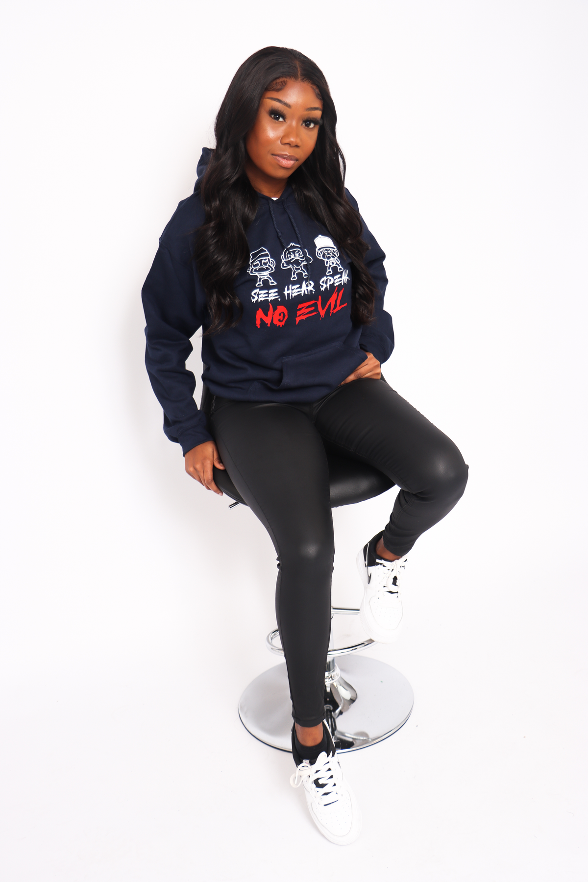 UNISEX NAVY HOODIE