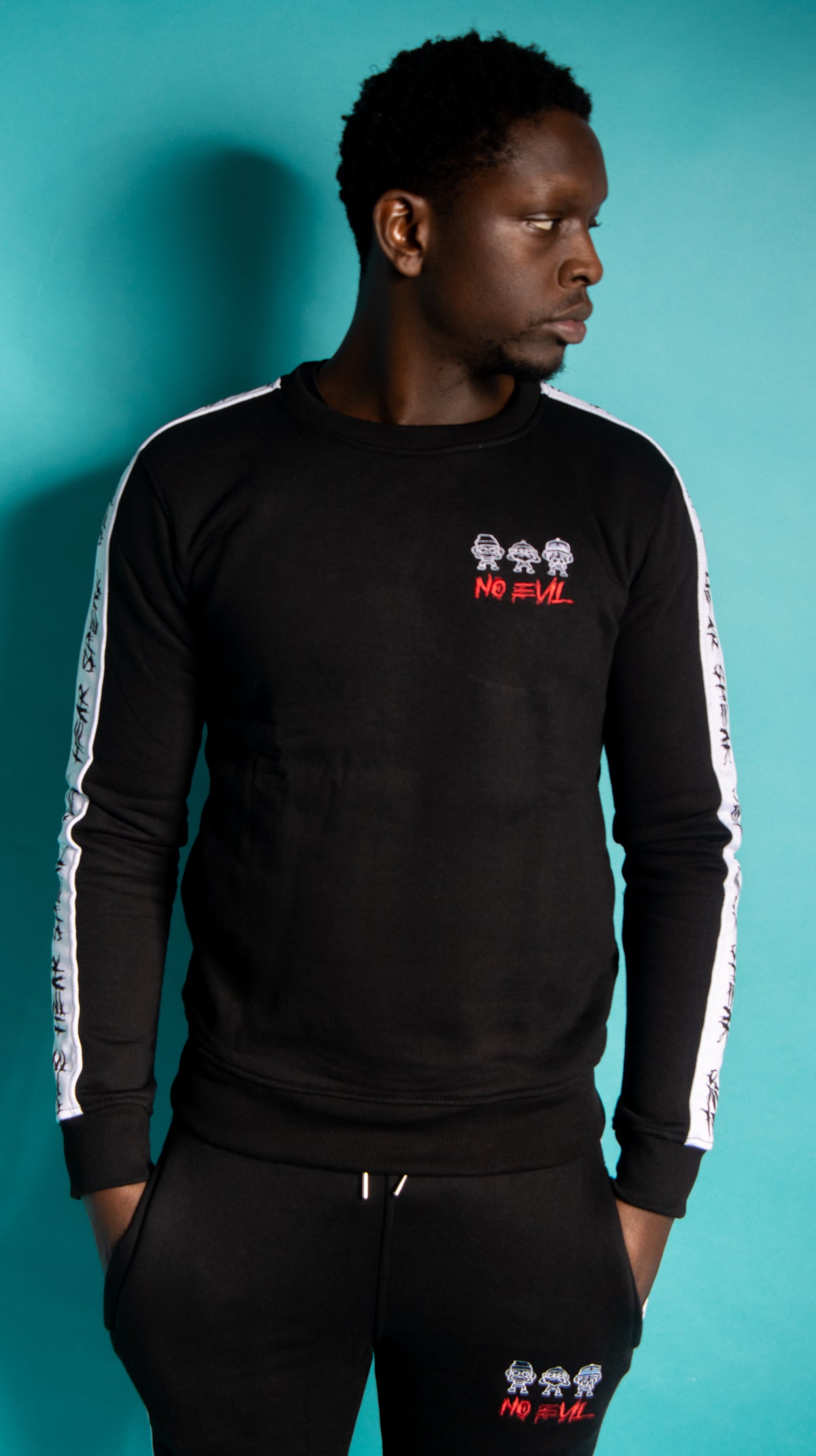 Signature Jumper Tracksuit Black