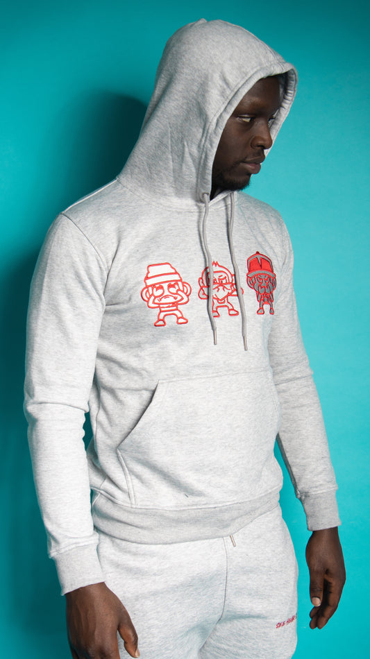 THREE MONKEY TRACKSUIT GREY