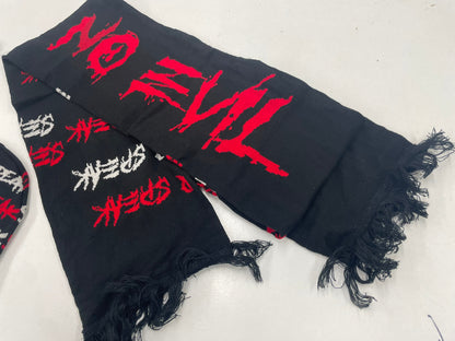 NO EVIL HAT & SCARF SET